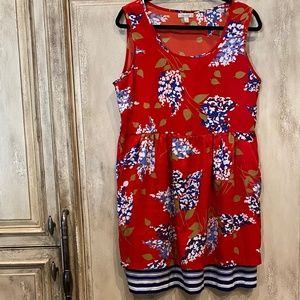Porridge (L) Blue/Red/Floral Dress